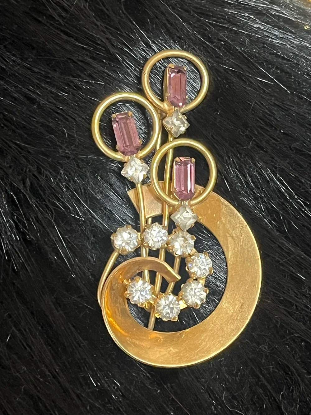 Vintage Rhinestone Brooch